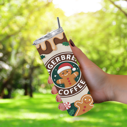 20 oz tumbler "Gingerbread Coffee"