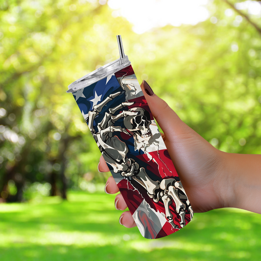 20 oz Tumbler "Skull Flag"