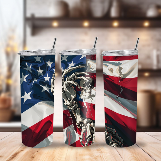 20 oz Tumbler "Skull Flag"