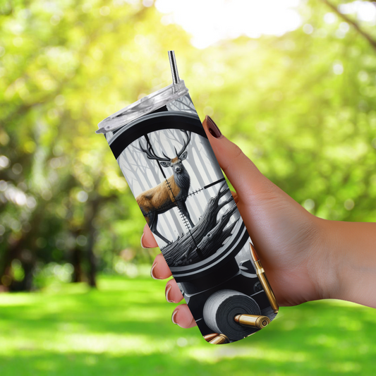 20 oz Tumbler "Scoped Buck"