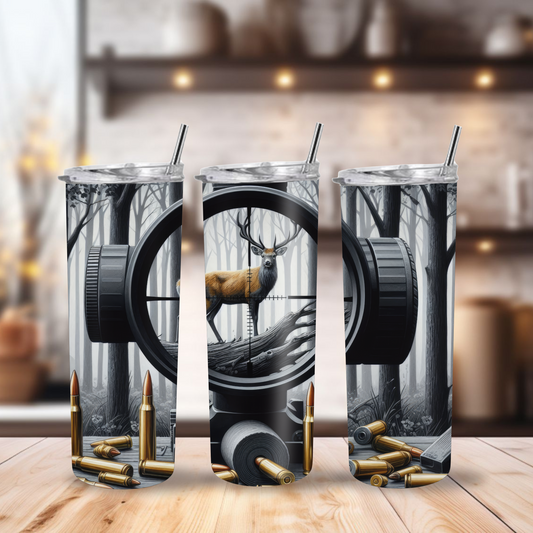 20 oz Tumbler "Scoped Buck"