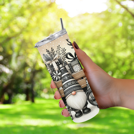 20 oz Tumber "Christmas Gnomes with Truck"