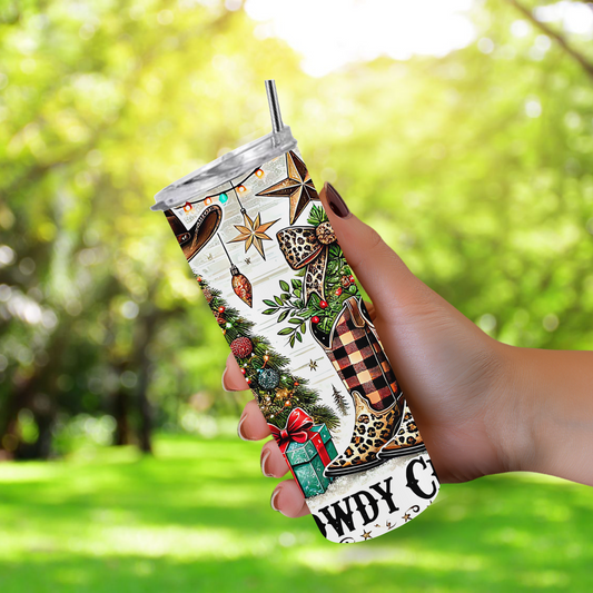 20 oz Tumbler "Howdy Christmas"